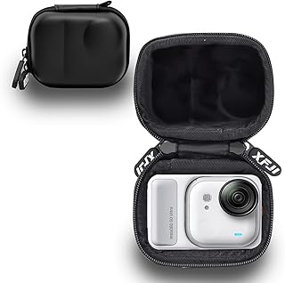 For Insta360 GO Ultra ケース パノラマカメラ専用 単体収納 カバー 防水防塵 軽量 着装まま充電可能充電器を入れる 付属品収納可能 大容量 耐衝撃 傷つけ防止 無臭で ソフ Insta360 GO Ultra 用 専用保護 ケース カバー（ブラック）