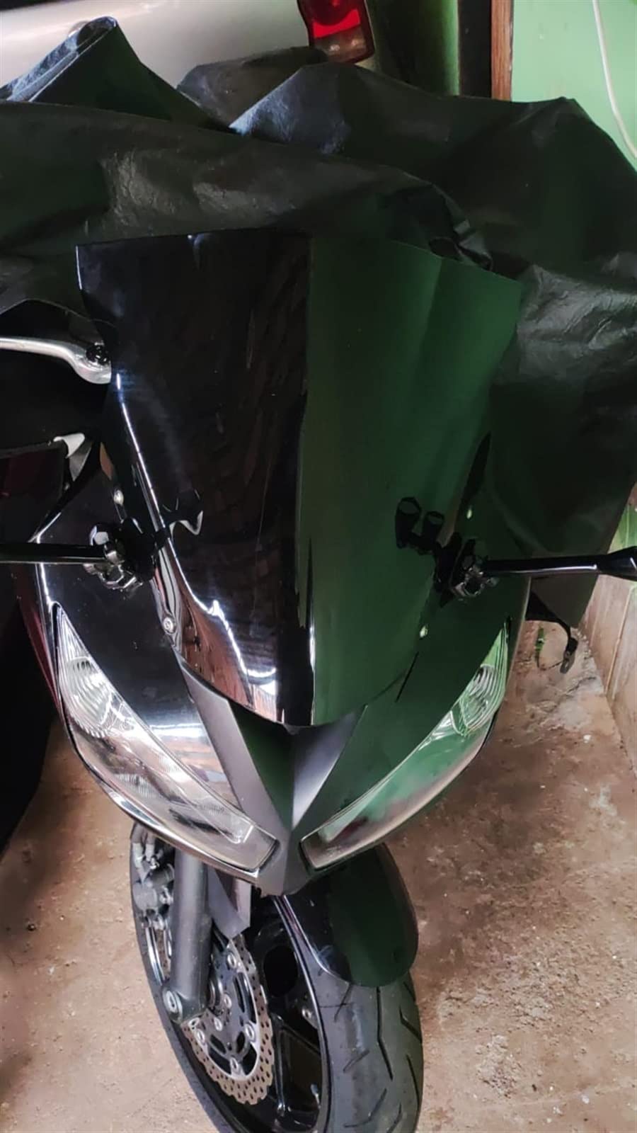 MOTO PLASTIQUE ABS Pare-Brise Saute-Vent Pour Bmw F900R 2020-2021 Noir