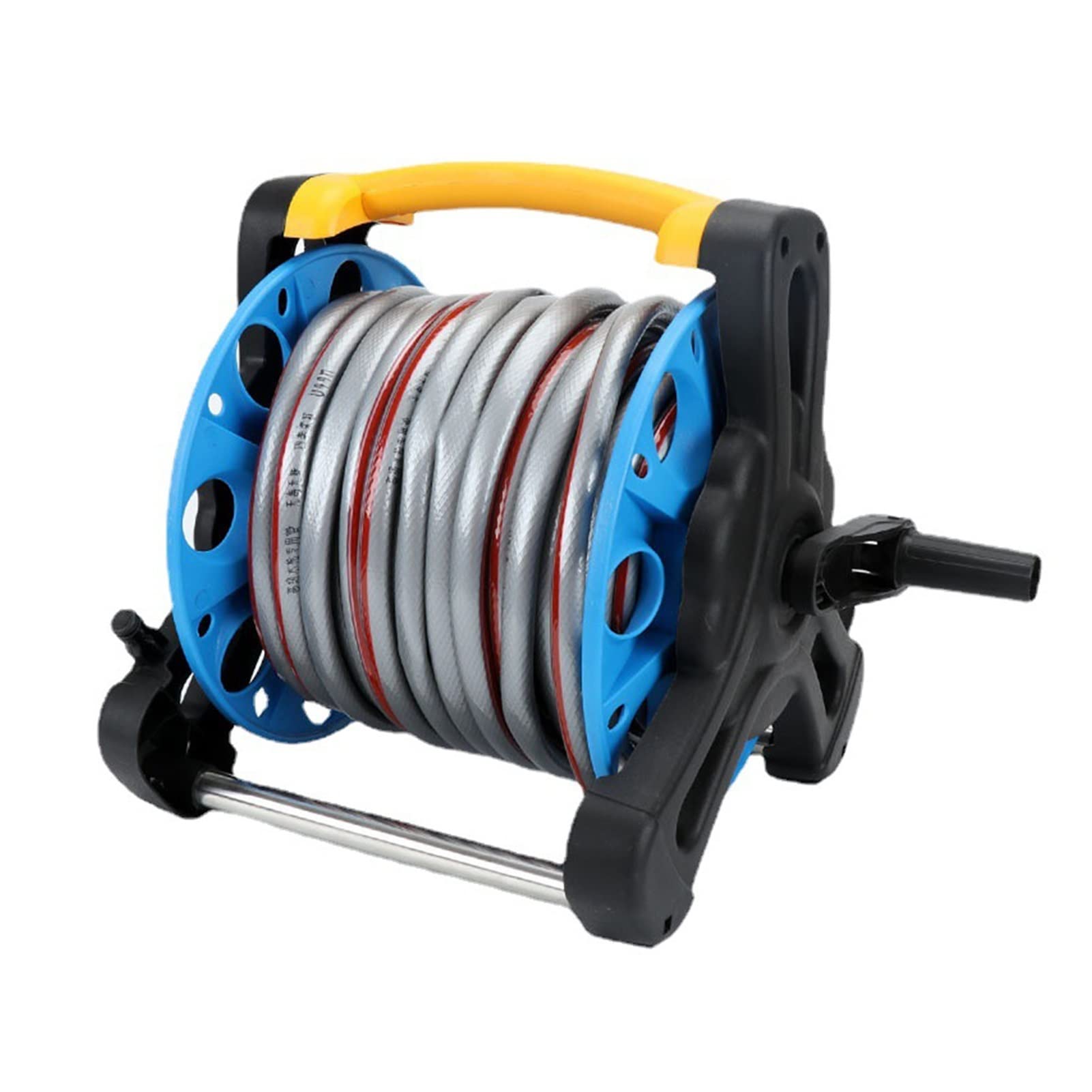 Garden Hoses Reel Pipe Storage Cart Exclude Winding Tool Rack Portable PP Plastic+Metal+Copper Smooth Circulation