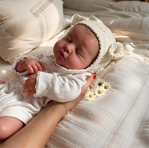 Miniatura 5 de iCradle Muñecas Reborn de bebé para niñas de 20 pulgadas con peso realista muñeca recién nacida de silicona para niños a partir de 3 años