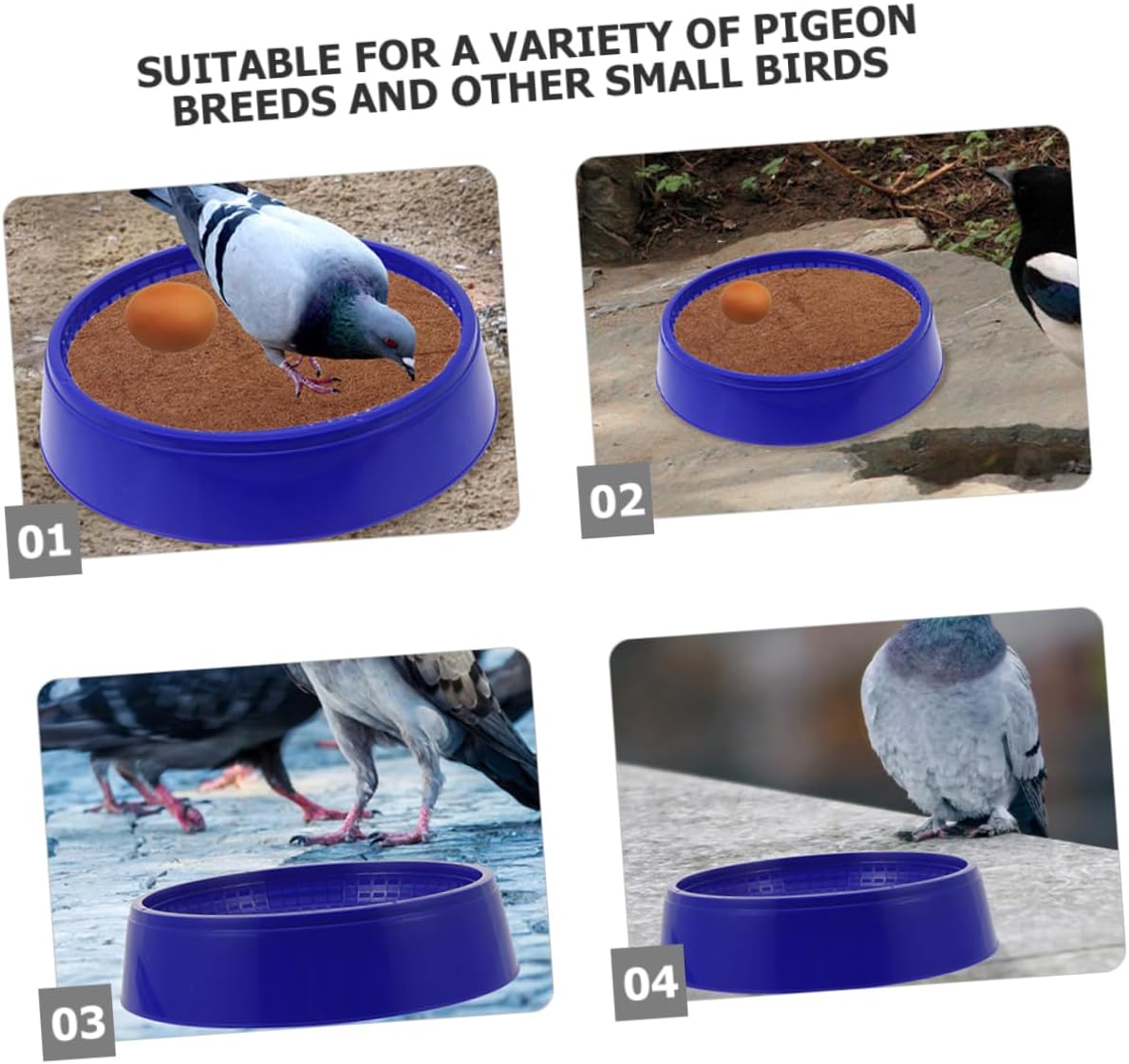 8pcs Pigeon Nesting Bowl Bird Hatching Bowls for Comfortable Breeding and Nesting for Pigeons and Birds Supports Natural Growth and Wellbeing