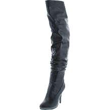 Forever Link Focus-33 36 Womens Fashion Stylish Pull On Over Knee High Sexy Boots