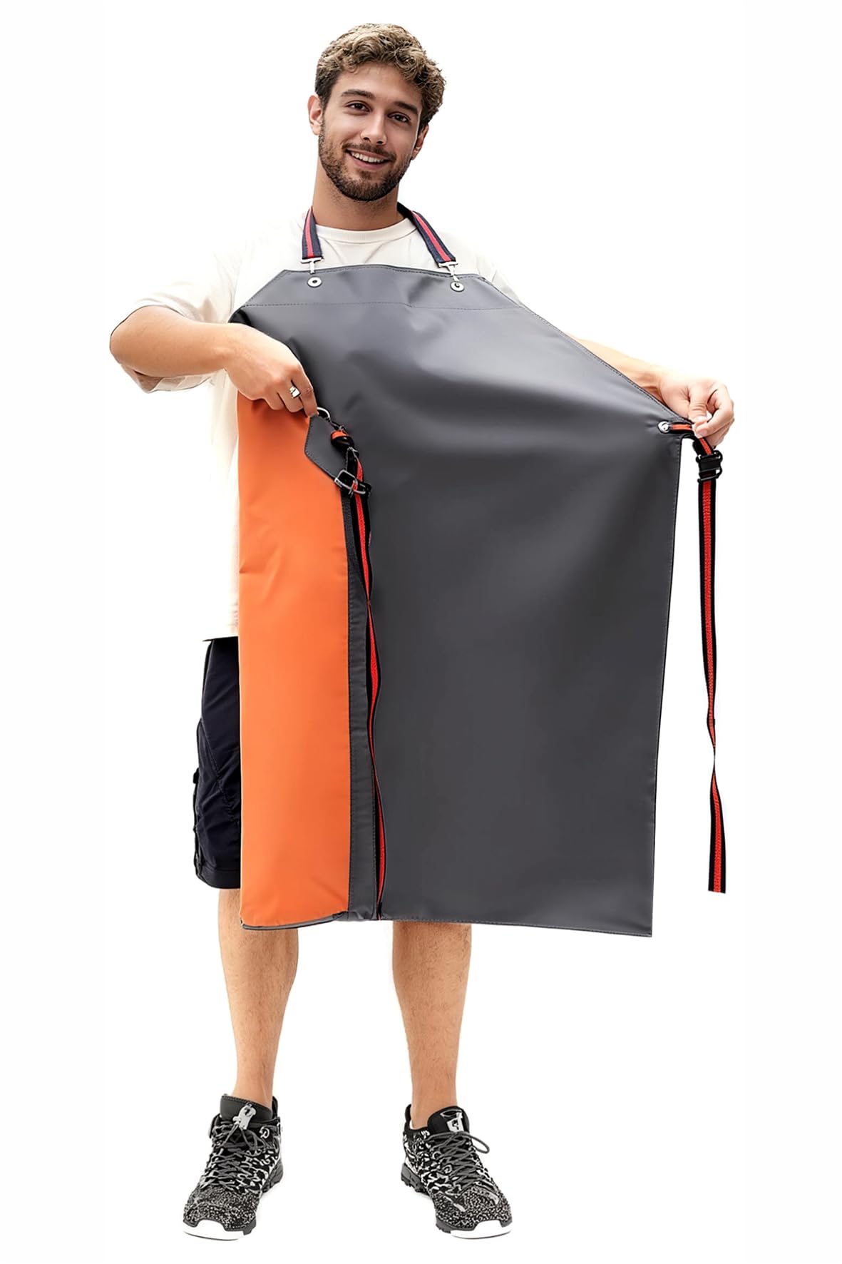 GoldPig Heavy Duty Rubber Apron, Waterproof Chemical Resistant