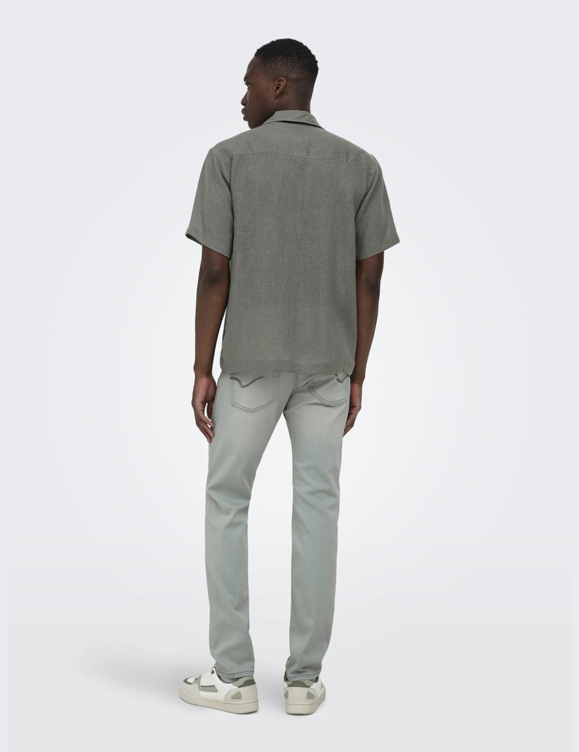 Only & Sons Herren Only & Sons Male Hawaii-Hemd Onslaurence Leinen Hawaii-Hemd Onslaurence Linen Resort Collar Ss Noos (1er Pack)