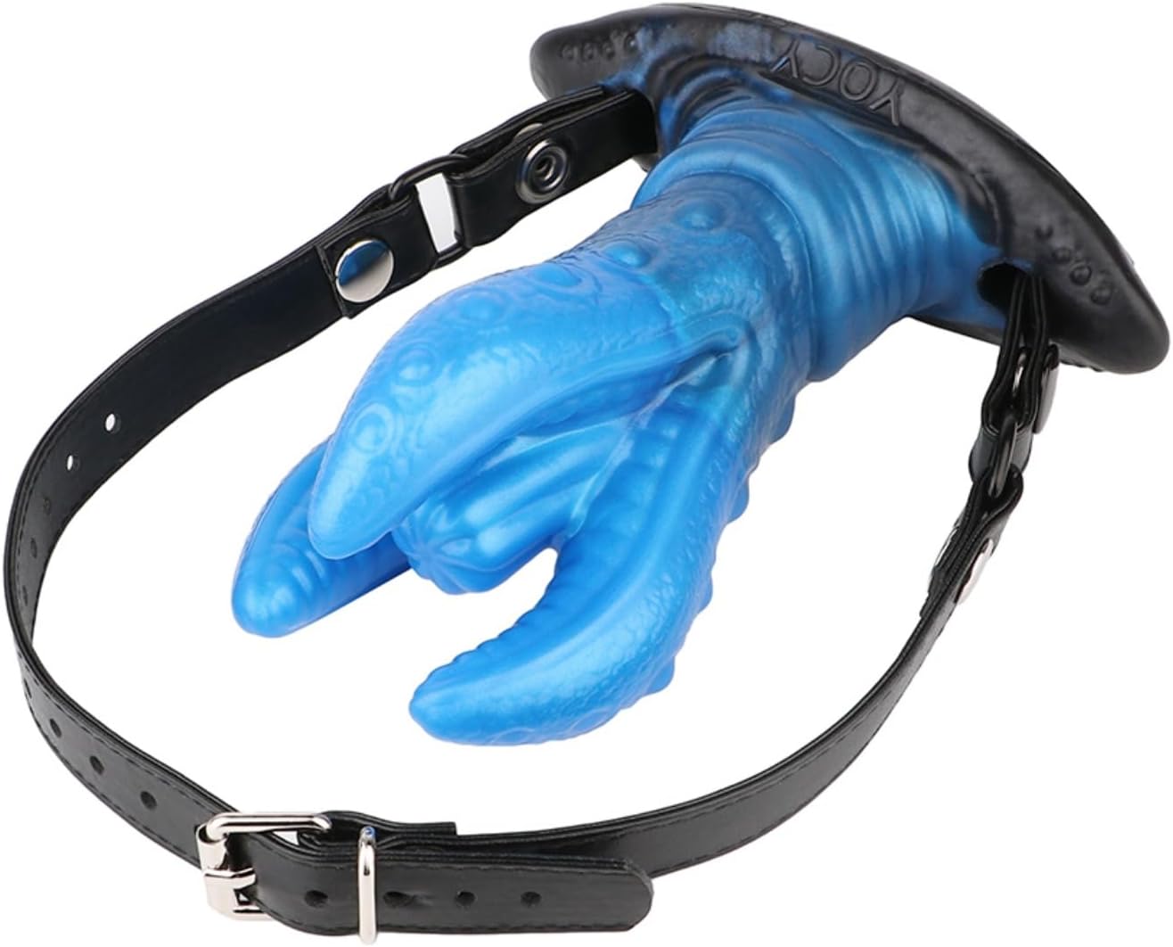 BDSM Bondage Mouth Gag Vibration Oral Restraint Adult Sex Toy, Novel Octopus Tentacle PU Leather Mouth Gag Vibrator SM Sex Toy for Men Women Couples (no Vibration)