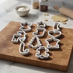 Kit 10 Cortador Molde Formas De Biscoito Cookie Bolo Decoração Natal