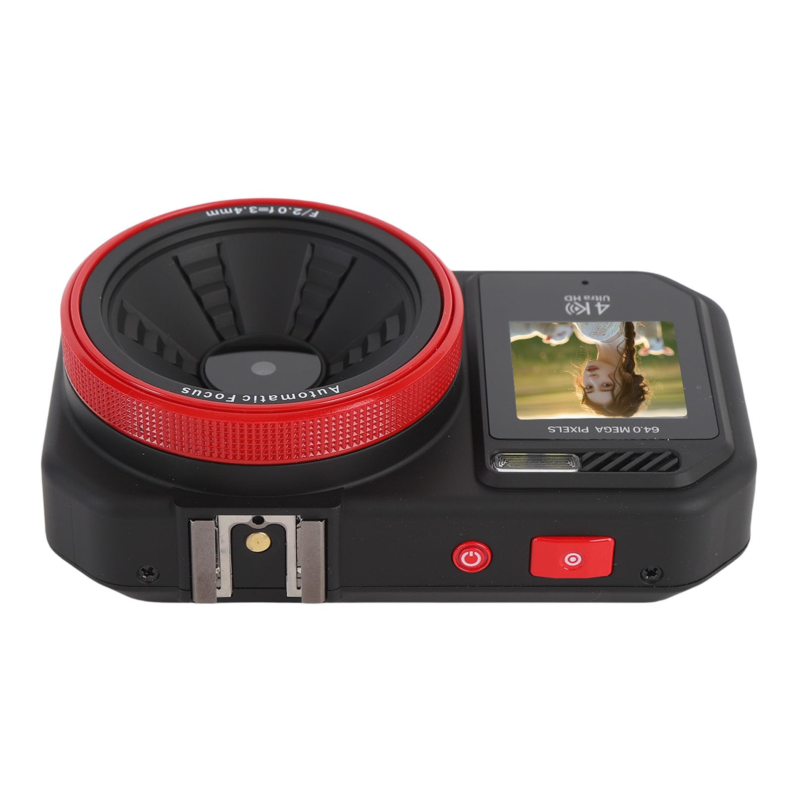 Aparat Cyfrowy dla Dzieci, 64MP HD 18x Cyfrowy Zoom Autofocus Volg z Ekranem 2,8 -calowym, Selfie Podwójnego Ekranu, do Fotografii i Wideo (BLACK)