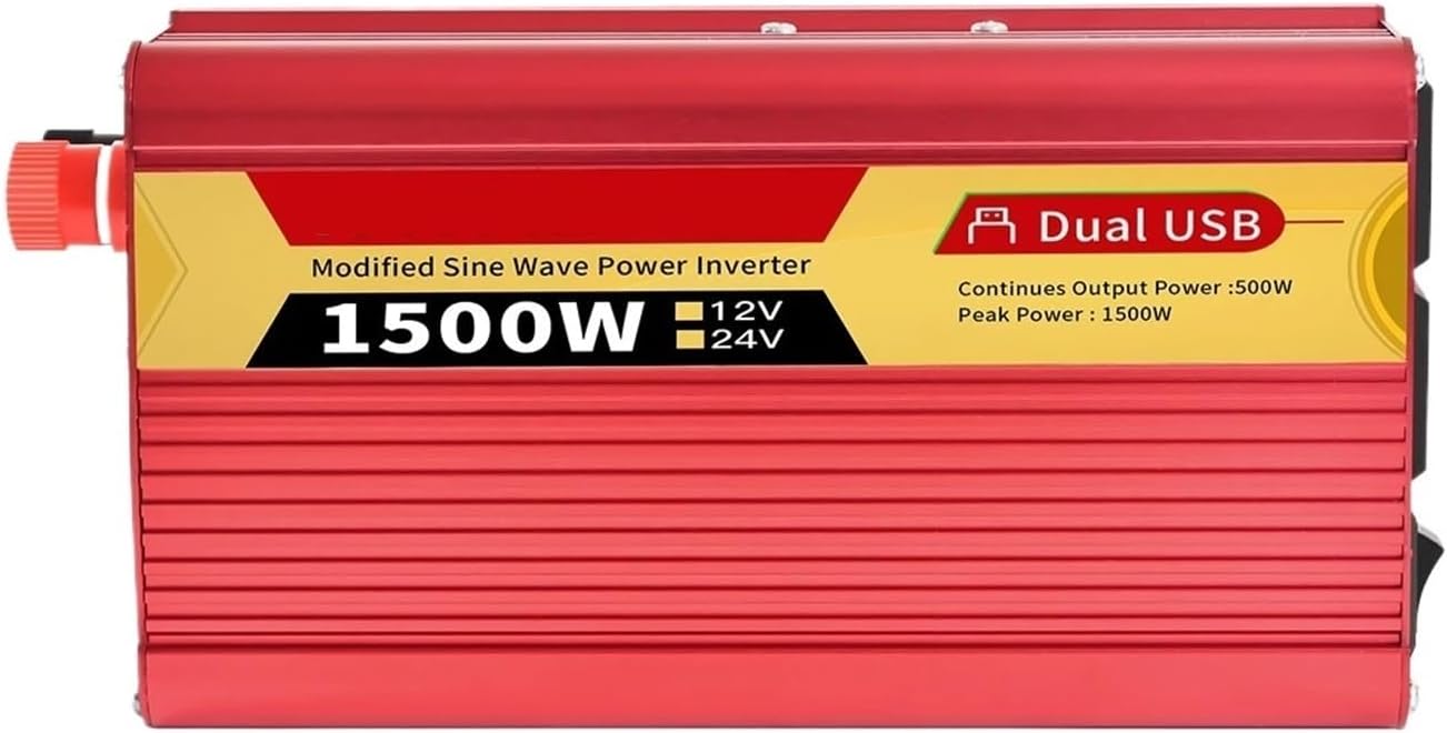 DC12V/24V to AC 110V 60HZ Modified Sine Wave Inverter Solar Converter 600W 1500W 2000W 2500W Suitable for RV(2500W 12V)