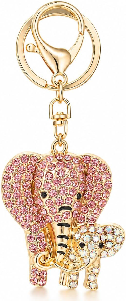 Elephant Rhinestone Keychain