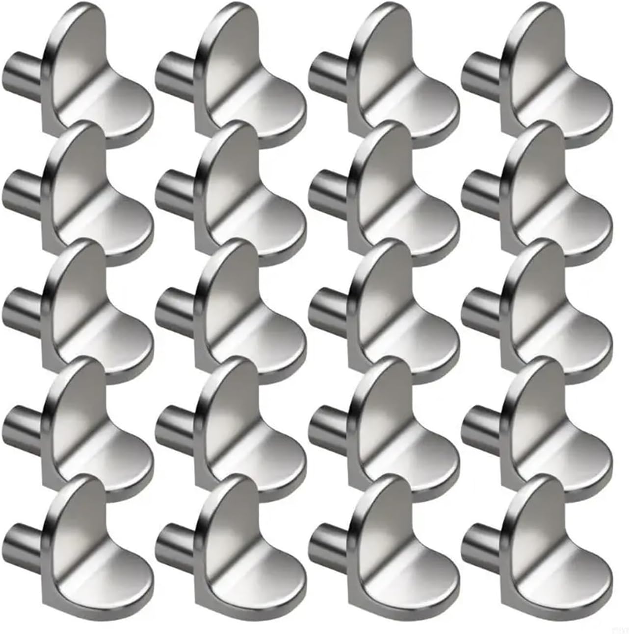 Shelf Pins Support Pegs 100pcs Multipurpose Solid Alloy Nickel Plated Brackets for Shelves