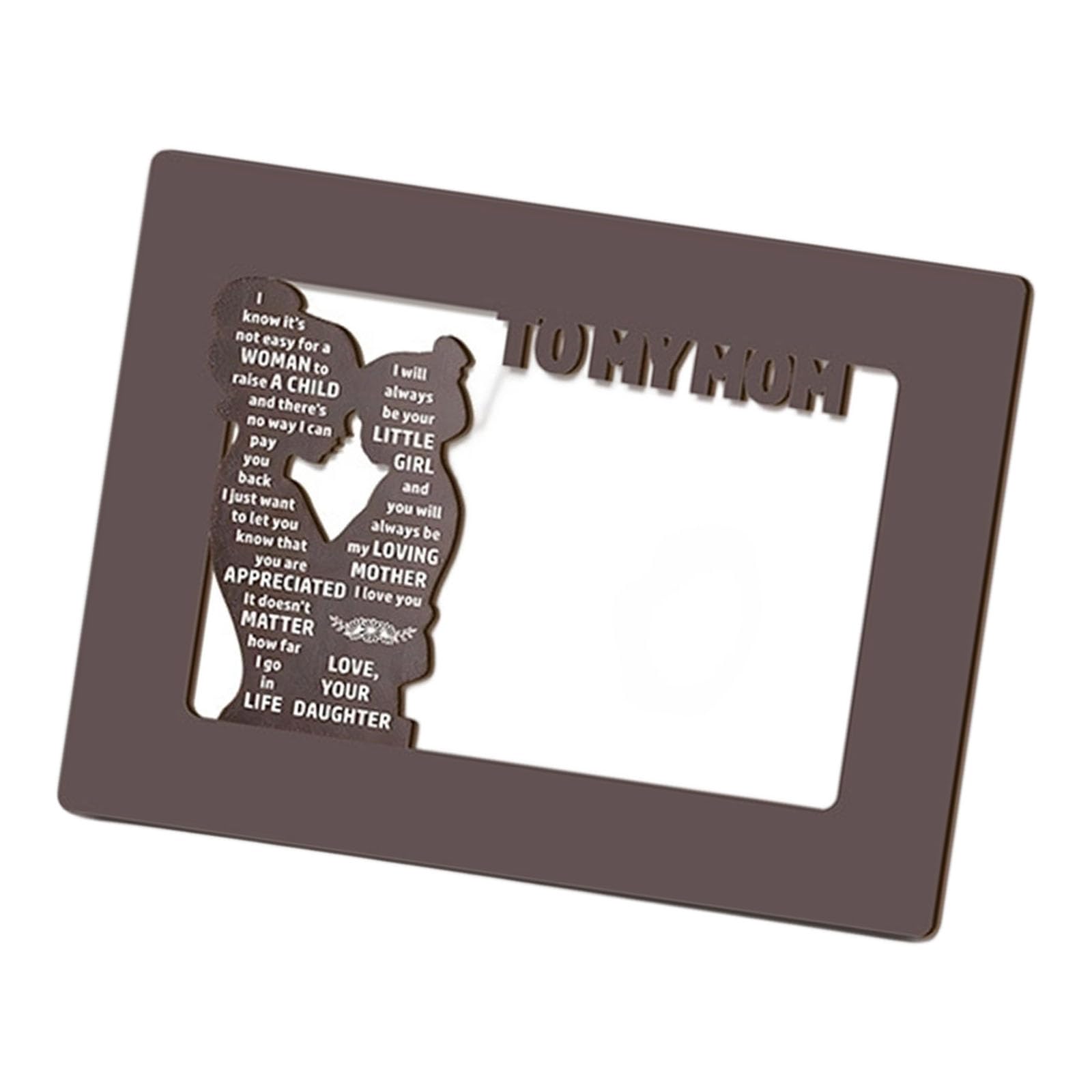 Zxfdsfdbnm Rustics Nature Wood Picture Frame Mother From Daughter and Son Farmhouse Engraved Photo Farmhouse Engraved Photo