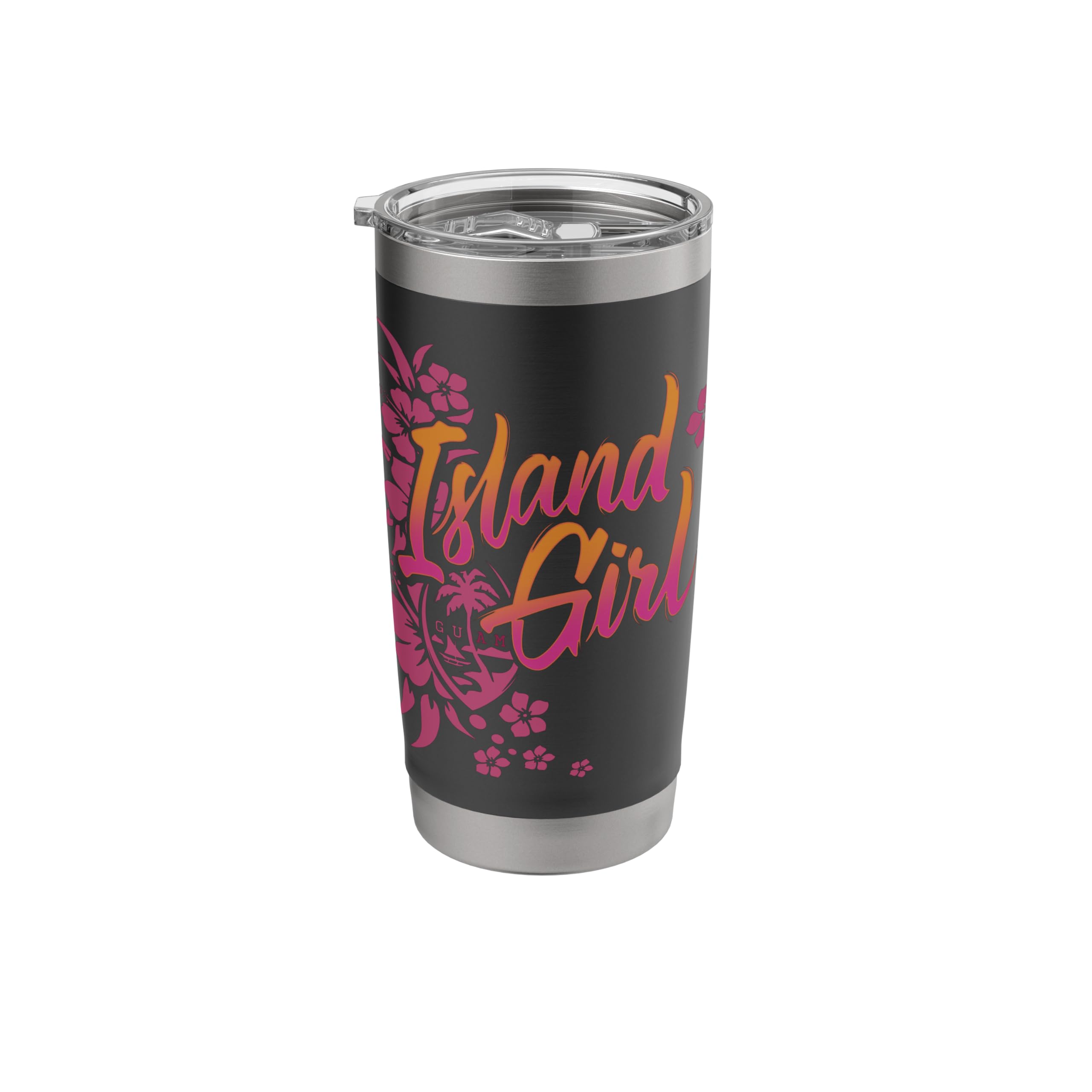 Guam Flower Chamorrita Guam Island Guamanian Girl Chamorro Stainless Steel Insulated Tumbler
