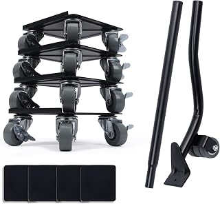 Heavy Furniture Movers, Furniture Dolly, Lifter with 4 * 360° Rotation Wheels Carbon Steel Base Movers Tools Set for Moving Heavy Furniture Refrigerator Sofa Cabinet Load 2200LBS/1000KG(4 Pack)