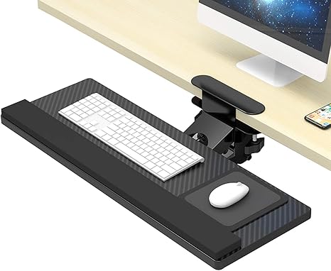 Amazon Co Jp キーボードトレイ 机の下のキーボード引き出し 腕が痛くないように 個人のニーズに応じて正しい位置に調整します Color B Size 64 24cm 文房具 オフィス用品