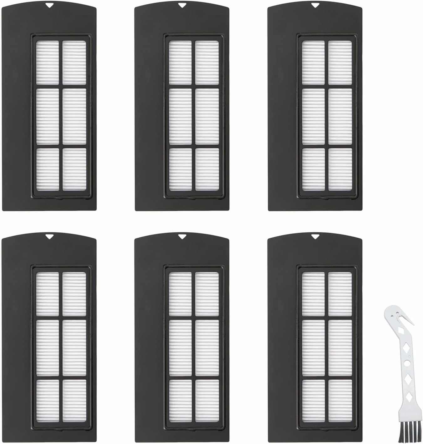 Chuancheng 6PCS HEPA Filters for Eufy Clean X9 Pro Robot Vacuum Cleaner, Replacement Filter Kit Household Floor Cleaning Tools