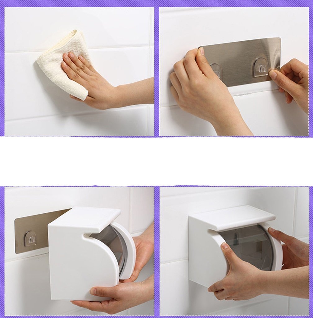 Portarrollos de Papel higiénico montado en la Pared, portarrollos de Cocina, portarrollos de Papel higiénico, Bandeja de baño, portarrollos de Papel higiénico