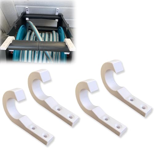 4 Pcs Wall/Deck Mounting Bracket Compatible with GARDENA Hose Reel 30
