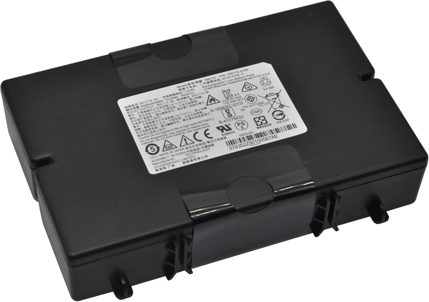 789175 New Replacement Battery for Bose S1 Pro 078592 789175-0010 789175-0100 789175-0110 Bluetooth Speaker Battery, PN 4INR19/66-2 14.8V 81.4Wh/5500mAh
