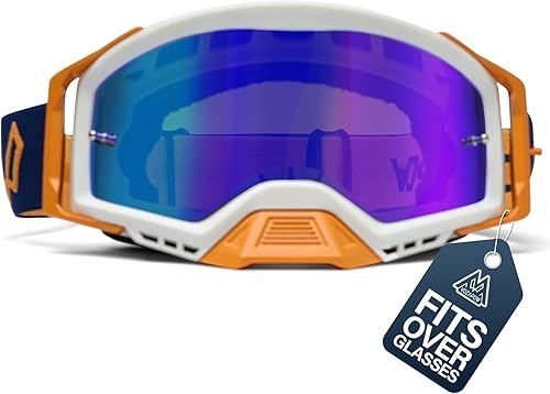 Gafas de motocross OTG, gafas de motocross ATV para hombres, mujeres, adultos, jóvenes, gafas de motocicleta de visión amplia