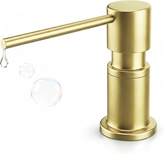 WEWE Modern Deck Mounted Lotion or Kitchen Soap Dispenser Pump, Gold