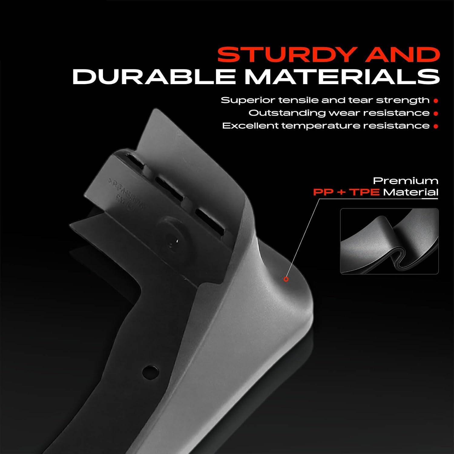 A-Premium Mud Flaps Compatible with Lexus NX300/NX300h 2018-2020