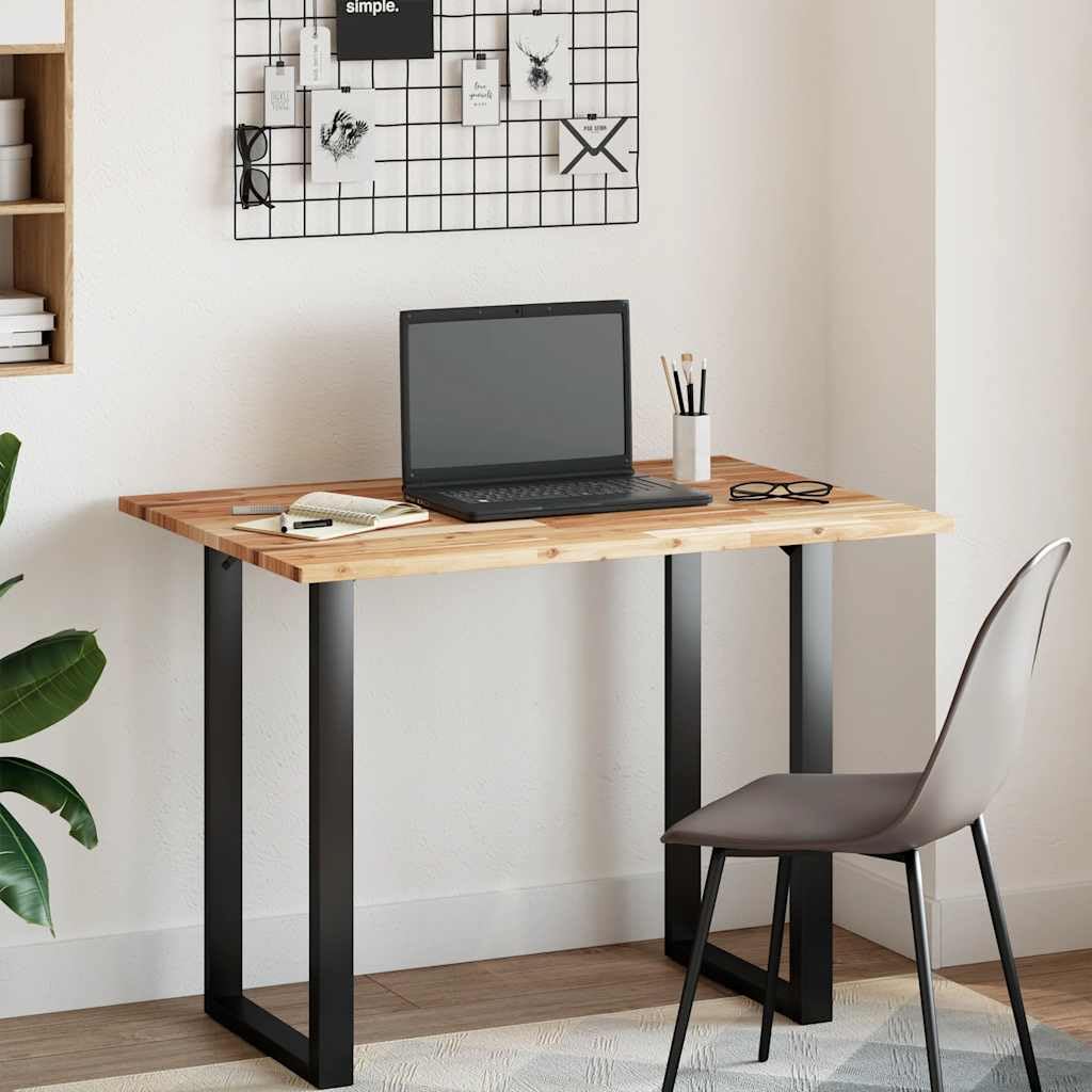 Piano rettangolare in legno di acacia massiccio, 80 x 70 x 2 cm, robusto legno per sala da pranzo, soggiorno, ufficio, giardino, bricolage, ristrutturazione, mobili, accessori, fai da te