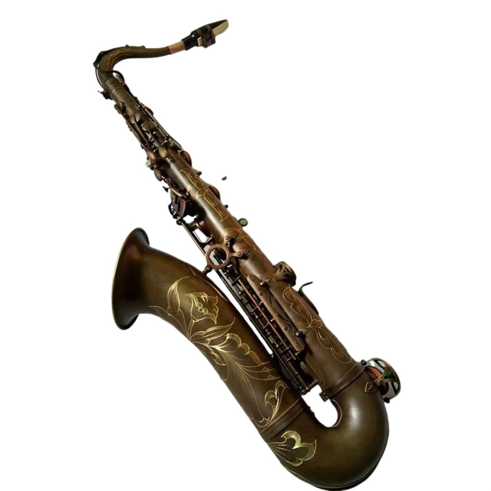Saksofon Saksofon Tenorowy Antyczny Saksofon Tenorowy B-flat Bronze Z Akcesoriami Do Futerału