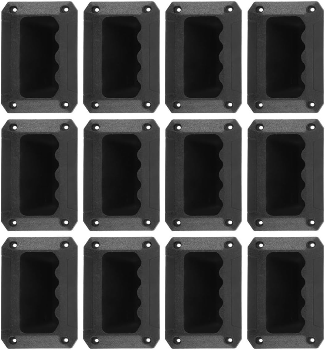 Mipcase 12pcs Small Plastic Audio Speaker Handle Replacement for Stage and Event Use and Convenient Design for Easy Transportation and Installation