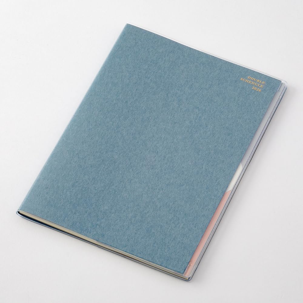 Midori Double Schedule Planner 2026, Blue