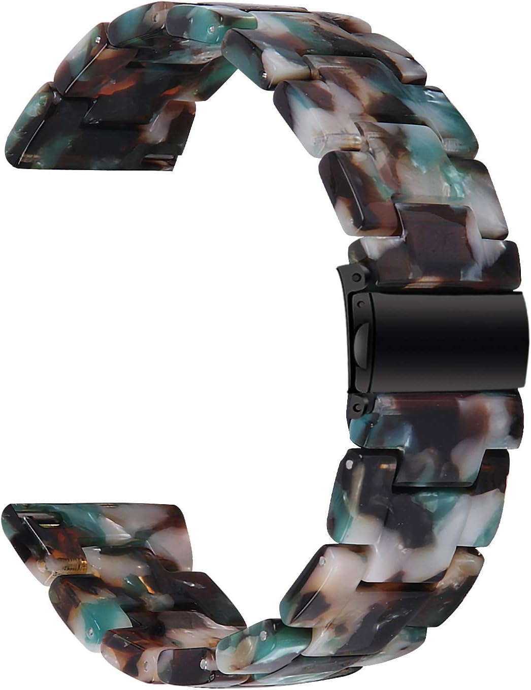 Gsmartive Women Band for Versa 2 / Versa Smart Watch, Clear Resin Watchband Stainless Steel Buckle Strap Quick Release Wristband for Versa / Versa 2 / Versa Lite / Special Edition NPF : Cell Phones & Accessories