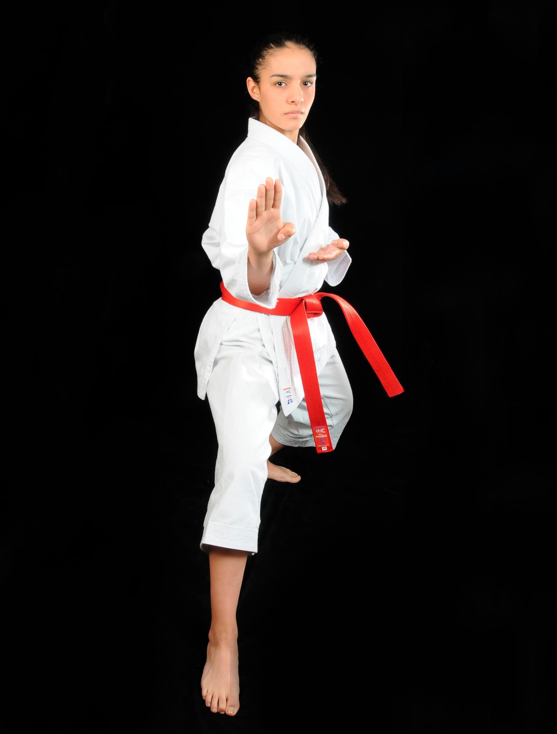 Kamikaze Karategui Premier Kata, Traje de Karate para Competición Kata, 100% Algodón, Peso Medio, Color Blanco