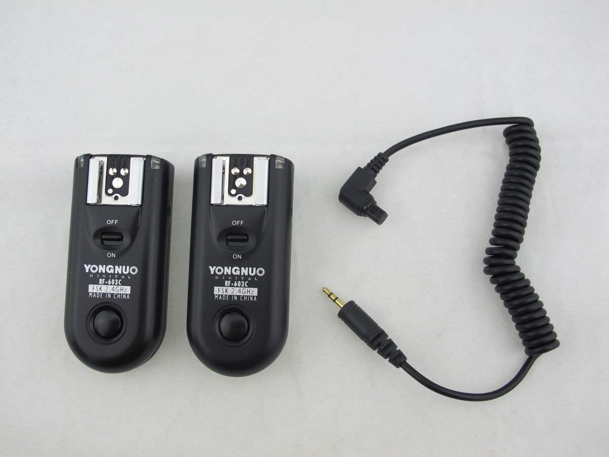 YN RF-603 C3 - Telecomando a scatto per fotocamera Canon C3 per 1D 5D II 7D 50D 40D 30D 20D