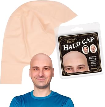 Kangaroo Realistic Beige Bald Cap for Men & Women