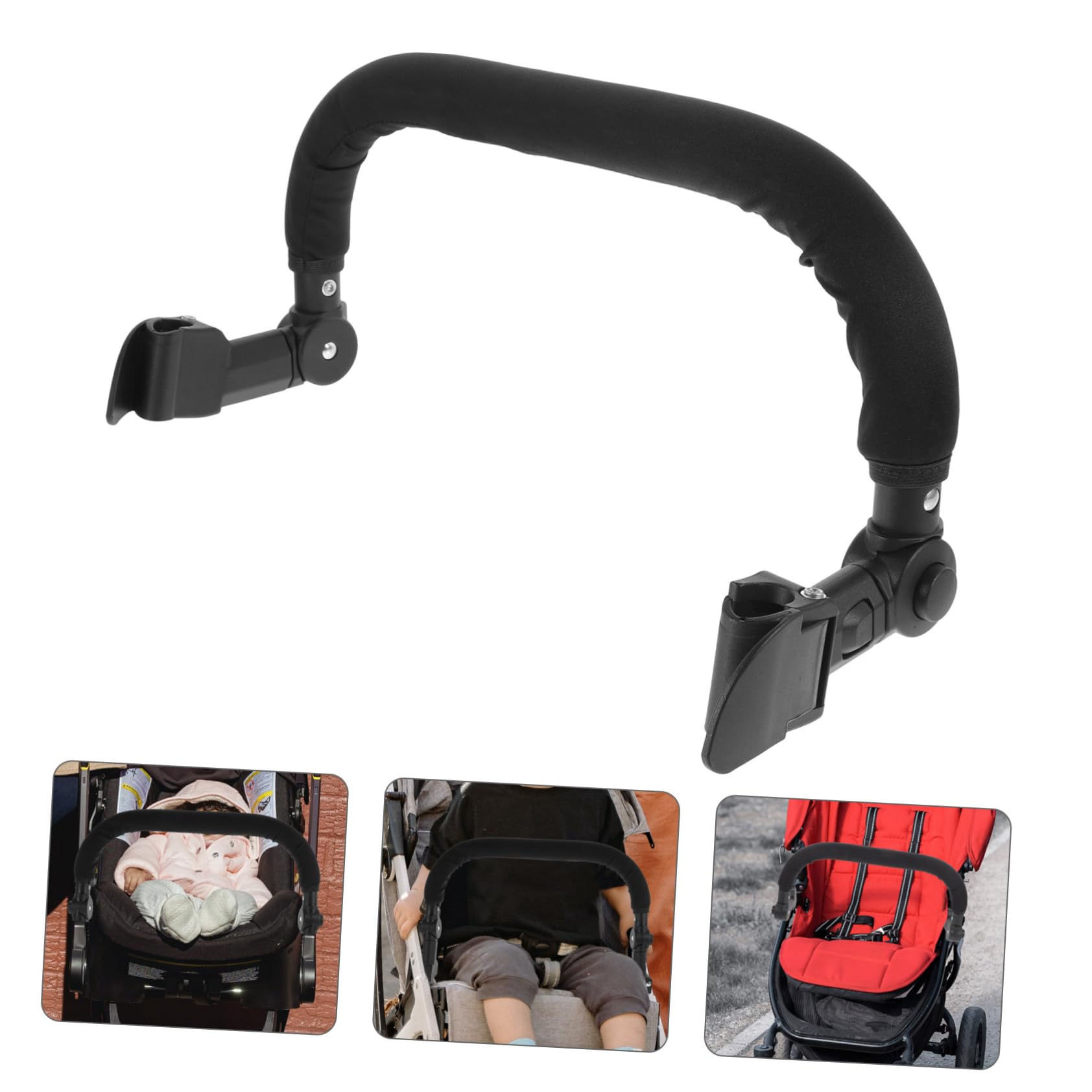 Abaodam Reposabrazos de Plástico y Esponja Ajustable para Cochecito de Niño Varios estilos Barra Extensible Segura Varios estilos para Diferentes Tipos de Carritos