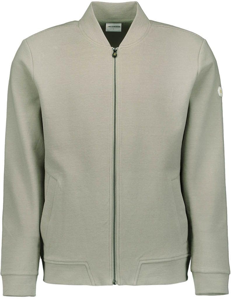 NO EXCESS-Strickjacke Texture Taupe - Grösse M - Herren - Bekleidung - Regular-fit - Baumwolle -