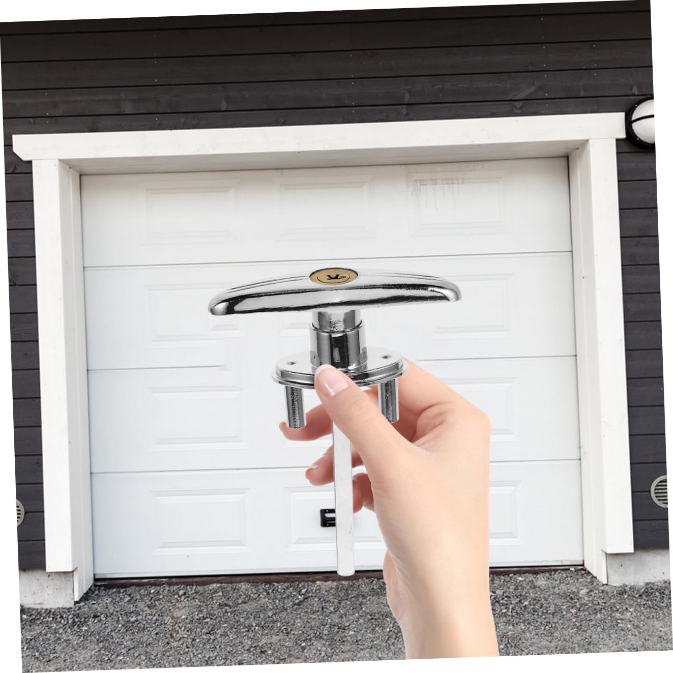 Tofficu 4 Set Serratura per Porta Garage Handle con Chiavi Kit Manutenzione per Serratura Resistente e Design Anticorrosione