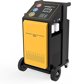 Refrigerant Recovery and Recharging Machine HVAC Refrigeration Recycle Filling Machine AC System Fully Automatic Refrigerant Recovery Machine for R134a Automotive A/C Systems