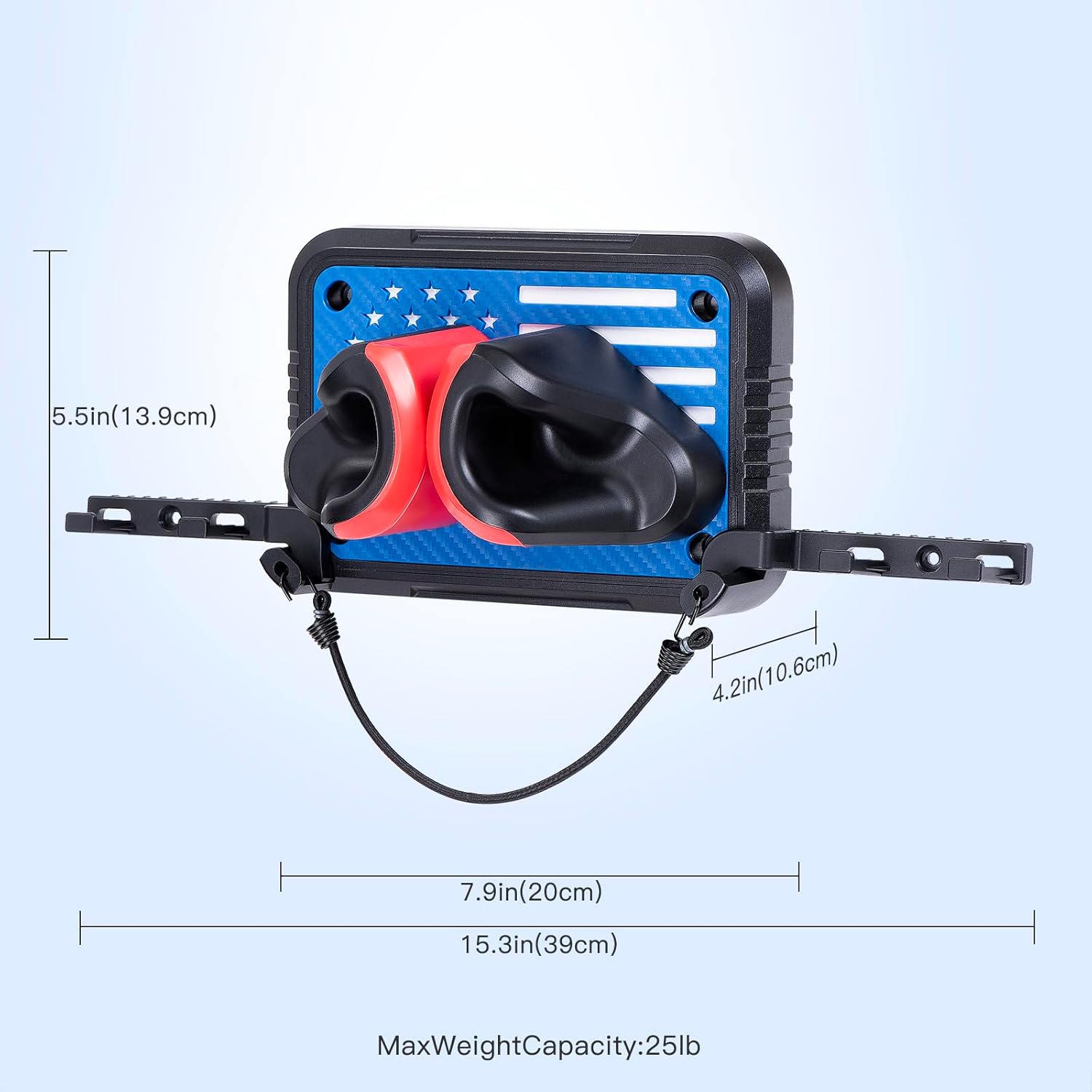 Ski Rack Wall Mount Ski & Snowboard Skateboard Ski Hangers for Wall Mount Fits Any Board holder Up to 25lbs Vertical Ski Storage Rack for Home & Garage Space-Saving Winter Gear Organizer 1pack - Image 2