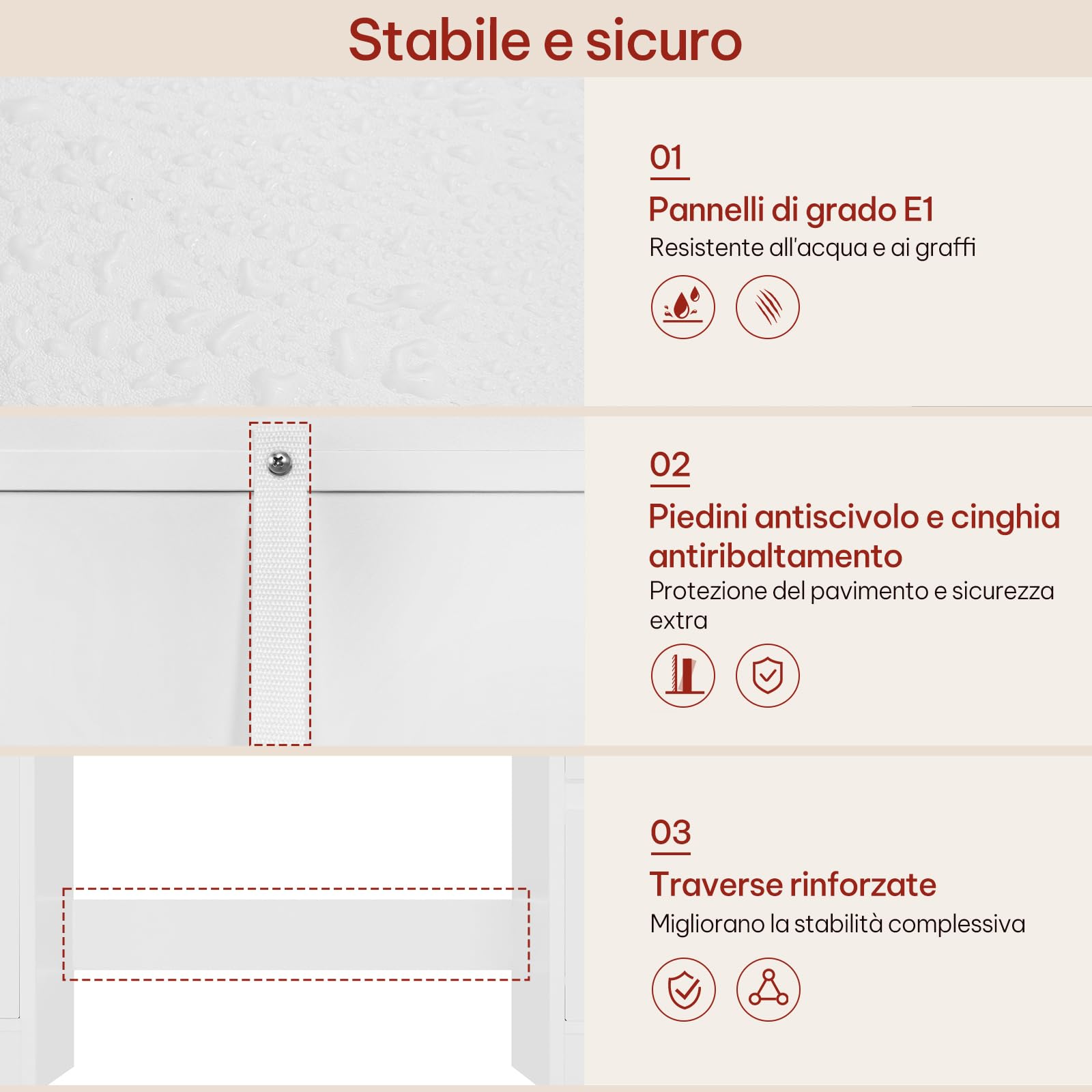 WOLTU Toeletta Trucco con Luci LED Regolabili, Tavolo da Trucco Moderno Bianco con Sgabello, Specchio Illuminato, 5 Cassetti e Ripiani, Postazione Make-Up per Camera da Letto