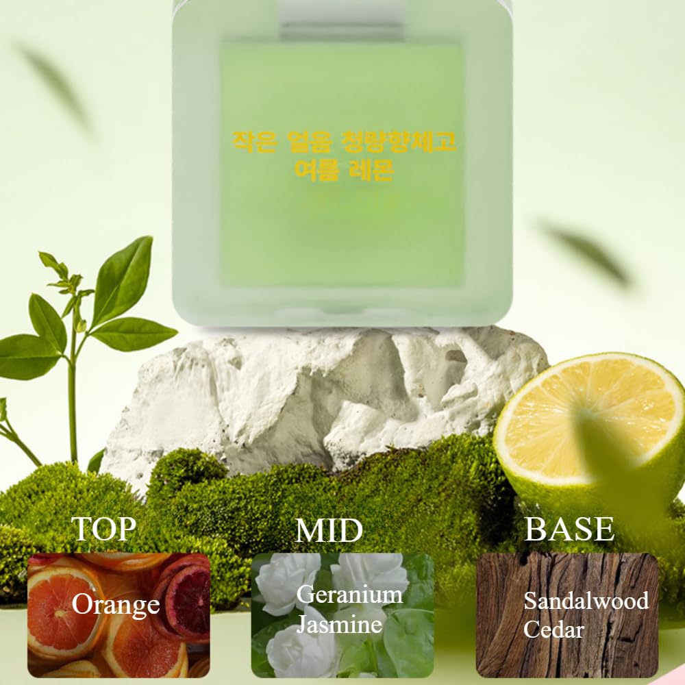 Mini Ice Cube Cooling Solid Perfume Balm – Refreshing Fruity Scent with Shimmer Highlighter, Long-Lasting Fragrance & Odor Neutralizer for Women (Portable Skin Glow) (Coastal Lemon Mist) Mini Ice Cube Cooling Solid Perfume Balm – Refreshing Fruity Scent with Shimmer Highlighter, Long-Lasting Fragrance & Odor Neutralizer for Women (Portable Skin Glow) (Coastal Lemon Mist)