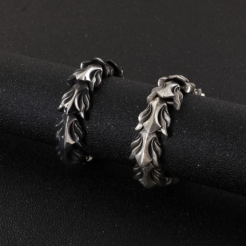 Bracelets pour hommes et chaîne à maillons punk de 22 cm avec breloque tendance