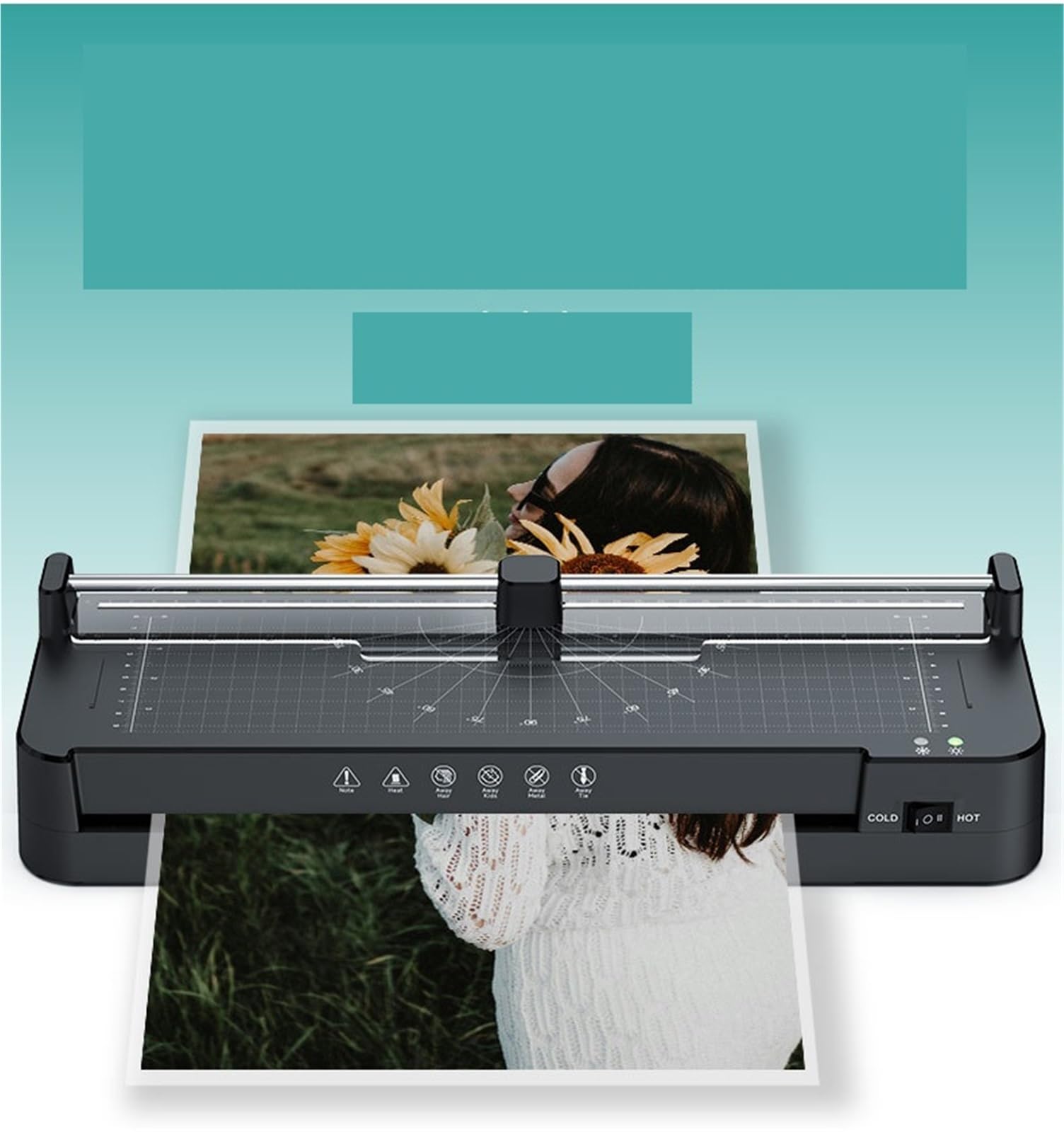 Laminator, 13-calowy Laminator Termiczny Ze Stalową Obcinarką Do Papieru do domu i biura