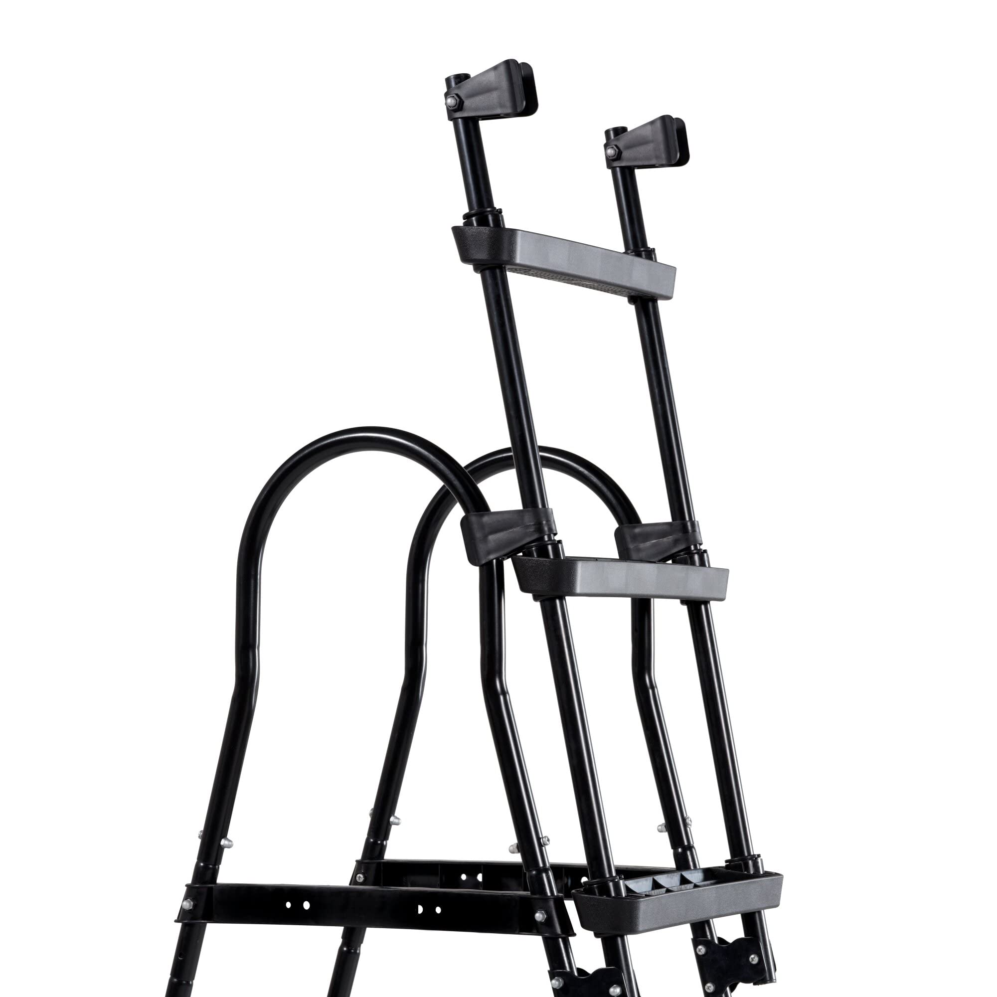 EXIT Toys Échelle de Piscine Échelle avec Rampe pour Piscines - Marches Antidérapantes - Facile à Replier pour Plus de Sécurité - pour Hauteur de Cadre 91-107cm - Noir