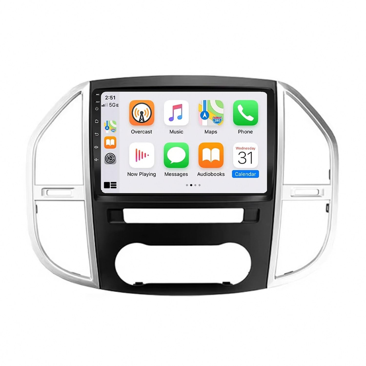 Pantalla Carplay Coche Inalámbrica con Bluetooth para Llamadas Manos Libres en Multivan 8