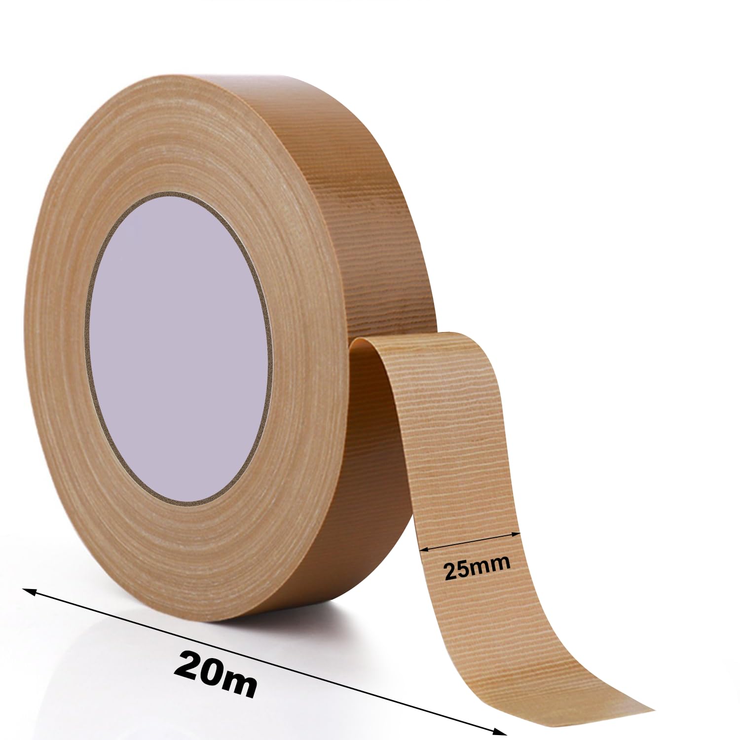 BOMEI PACK Weefseltape, duct tape, wit, 100 mm x 50 m, waterdicht pantsertape, plakband voor repareren, bevestigen, bundelen, versterken en afdichten, pantsertape