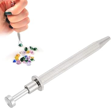 Professional Diamond Holder Pick-Up Tool, Piercing Ball Grabber, Rhinestone Picker Tool, Diamond Gems Prong Tweezer Catcher, Grabber for Jewelry Making, Jeweler Tool