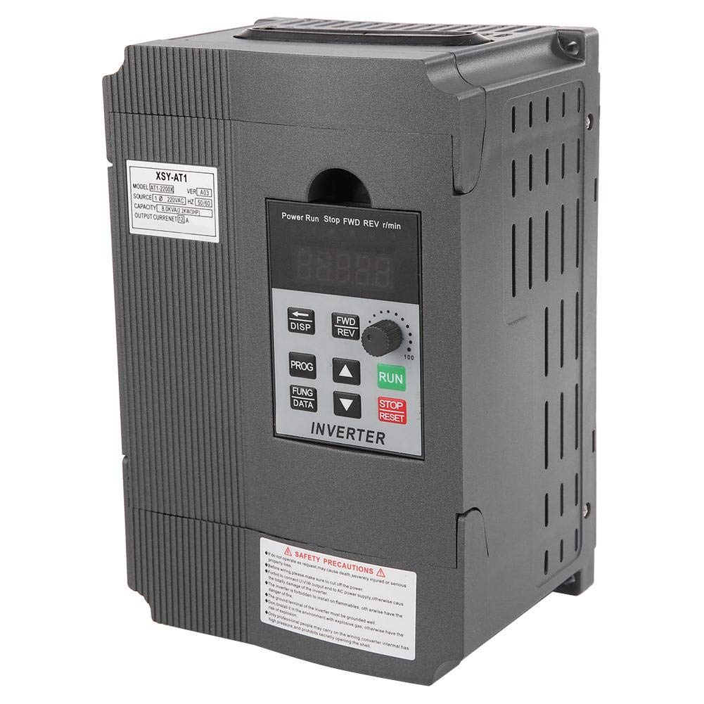 Limited Discount Single Phase VFD Drive VFD Inverter Professional Variable Frequency Drive 2.2KW 3HP 220V 10A for Spindle Motor Speed Control (VFD-2.2KW)