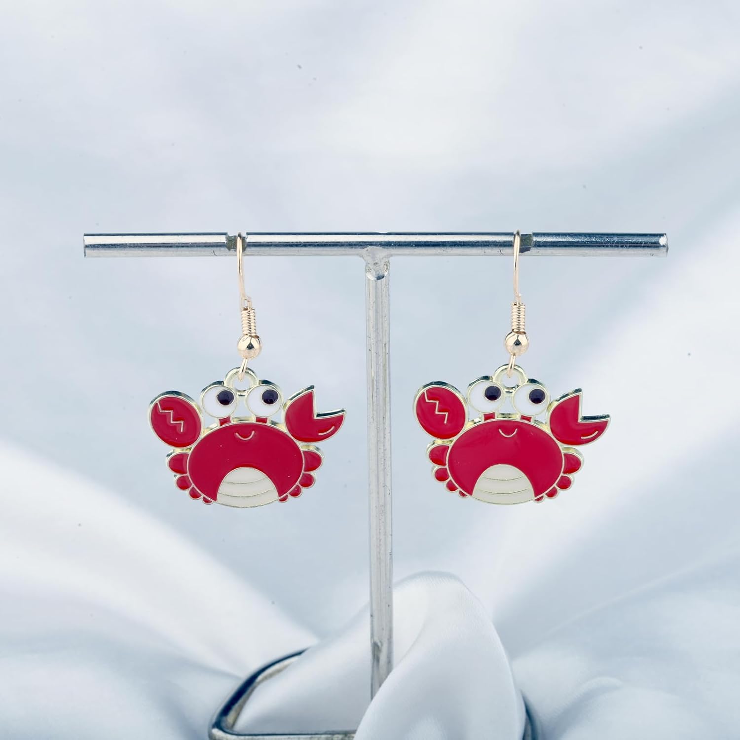 BNQL Crab Earrings for Women Crab Lover Gifts Cute Crab Jewelry Gift Fun Gifts Sea Animal Beach Earrings - Image 3