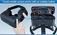 Vista 2 de VR Headsets for Phone Cell Phone Virtual Reality headsets 3D Glasses Helmets VR Goggles for TV Movies Video Games Compatible to iOS Android Support