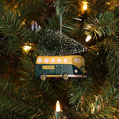 Foco Green Bay Packers Nfl Retro Bus With Tree Ornament, Team Color, One Size (Ronfrtrbstr) #TOP3